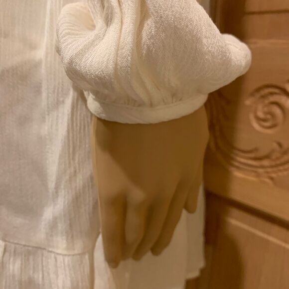 Knox Rose Boho Vanilla Long Sleeve Dress - Picture 6 of 7